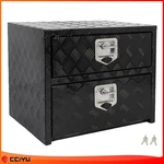 Aluminum Storage Tool Box 2X Chain & Lock For Truck Home Garage 24"X18"X20". Fixed Price $326.99.