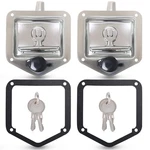 2-PACK T-handle Latches, Truck Bed Tool Polished Stainless Steel. Fixed Price $43.58.