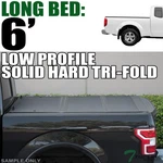 Topline For 2005-2021 Frontier 6 Ft Bed Low Profile Hard Tri Fold Tonneau Cover. Fixed Price $520.00.
