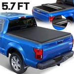 5.7FT Soft Tri-fold Tonneau Cover For 09-26 Dodge Ram 1500 Truck Bed. Fixed Price $145.99.