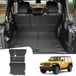 Jtyzsm Cargo Mats For Trunk Mat+backrest Mat, Fit 18-25 Wrangler Jl 4X4. Fixed Price $169.46.