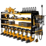 Power Tool Organizer Wall Mount With Charging Station, 8 Drill Holder, 4 Laye.... Fixed Price $122.87.
