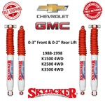 Skyjacker 0-3" Front & 0-2" Rear Hydro Shock Set For 88-98 K1500 K2500 K3500 4WD. Fixed Price $269.88.