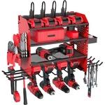 Heavy Duty Power Tool Organizer Wall Mount With Charging Station, 4 Layer Gar.... Fixed Price $72.27.