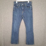 Levis 527 Jeans Mens 34X32 Blue Bootcut Dark Wash Western Denim (fit 32X29.5). Fixed Price $26.99.