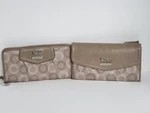 Coach Madison Khaki Dotted Signature Accordion/checkbook Wallet 44435 44365 Nwt. Fixed Price $149.99.