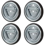 Spep.com 4 Pack Ring Steel Tie-downs Floor Flush Surface Mount With Black.... Fixed Price $25.36.