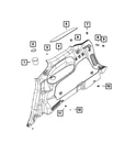 Genuine Mopar Grocery Hook 1TK08DX9AA. Fixed Price $22.23.