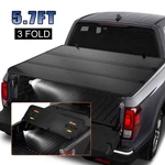 5.7FT 3-FOLD Fiberglass Hard Truck Bed Tonneau Cover For 2022-2024 Toyota Tundra. Fixed Price $338.01.