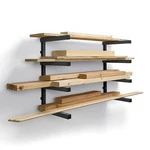 Bora Lumber Storage Rack: 4-TIER Metal Shelf For Wood, Pipes & Materials. Fixed Price $45.71.