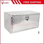 36"X 18"X18" Aluminum Storage Tool Box Fits Truck Garage Home Office W/2X Chain. Fixed Price $215.76.