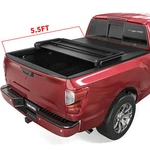 Oedro 5.5FT 3-FOLD Tonneau Cover For 2017-2024 Nissan Titan Truck Bed Waterproof. Fixed Price $158.99.