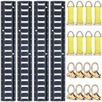Trekassy 8FT Tie-down Kit, 4 Pack Rails W/16 E-track Tie-offs. Fixed Price $209.24.