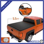 5.5FT Soft Bed Roll Up Tonneau Cover Fit For Toyota Tundra 2022 W/ Lock. Fixed Price $123.99.