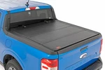 Rough Country Hard Tri-fold Flip Up Bed Cover 4'6" Ford Maverick 4WD 22-23. Fixed Price $849.95.