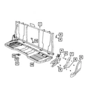 Genuine Mopar Rear Shelf Hook 68668302AA. Fixed Price $26.05.
