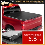 Tonneau Cover 5.8FT Soft Tri Fold For 2019-2024 Chevy Silverado/gmc Sierra 1500. Fixed Price $207.09.