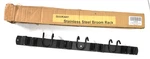 Guukar Mop Broom Holder Wall Mount Black Stainless Steel Tool 4 Slots 6 Hooks. Fixed Price $13.99.