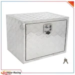 Aluminum Storage Tool Box W/2X Chain 24"X 18"X18" Fits Truck Garage Home Office. Fixed Price $132.47.