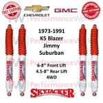 Skyjacker H7000 Shocks Set Front 6-8" Rear 4.5-8" For K5 Blazer, Jimmy, Suburban. Fixed Price $269.88.
