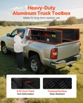 Contractor Truck Tool Box 72X21X13 Black Aluminum W/ Drawers. Fixed Price $1175.99.