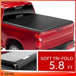 5.8FT Soft Tri Fold Tonneau Cover For 2019-2024 Chevy Silverado/gmc Sierra 1500. Fixed Price $207.09.