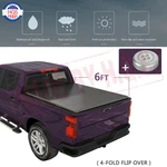 6FT Bed Soft 4-FOLD Tonneau Cover For 2005-2015 Toyota Tacoma Pickup 72". Fixed Price $169.97.