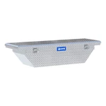 Uws 63" Angled Crossover Tool Box With Low Profile Bright Aluminum Cargo Storage. Fixed Price $631.95.