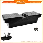 60" Black Aluminum Gull Wing Crossover Truck Trailer Tool Box Storage With Lock. Fixed Price $430.48.