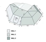 Overland Dark Gray Nomadic 270 Deg Drivers Side Awning Wall 3 18119909. Fixed Price $178.19.