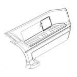 A22-60995-006 Truck Fairing Left Side, Resin, Silhouette Gray For Freightliner. Fixed Price $1118.04.
