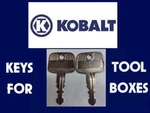Kobalt 213 Set Of Two Keys Better Built Tractor Supply Northern Truck Toolbox. Fixed Price $16.99.