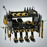 Crst Power Tool Organizer, Wall Mount With 8-OUTLET Strip, Modular. Fixed Price $49.95.