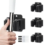 Jamend Clxp 3PCS Broom And Mop Holder, Heavy Duty Garden Tool 3, Matte Black. Fixed Price $7.75.