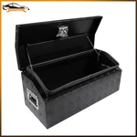 Black 30"X13"X13" Heavy Duty Aluminum 5 Bar Tread Tool Box Truck Storage. Fixed Price $92.09.