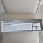 Kastforce Metal Lumber Storage Rack 3 Shelves Wall Mounted Orange Black KF1004. Fixed Price $29.00.