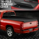 For 05-11 Dodge Dakota 5'5" Bed Tri-fold Adjustable Soft Top Trunk Tonneau Cover. Fixed Price $147.88.