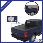 5.5FT Bed Hard Tri-fold Tonneau Cover For 2007-2020 2021 Toyota Tundra Crew Max. Fixed Price $349.99.