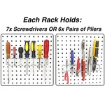 4 Pack Pegboard Screwdriver Holder Hooks Rack Accessory Tool Organizer Garage. Fixed Price $39.37.