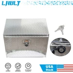 24" 17" 18" Silver Aluminum Diamond Plate Tool Underbody Box W/ T-handle Latch. Fixed Price $97.07.