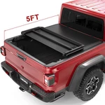 Oedro 5FT Soft Tri-fold Tonneau Cover For 2020-2026 Jeep Gladiator Jt Truck Bed. Fixed Price $149.89.