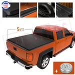5FT Soft Roll Up Tonneau Cover For 2005-2020 Nissan Frontier 5' Bed Rugged Liner. Fixed Price $125.97.