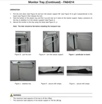 Stryker Monitor Tray For Intouch Critical Care Bed FA64214 Tri New. Fixed Price $199.94.