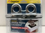 Cargoloc 82485 Universal Truck Bed Chrome Plated Anchor Tie Down Loop Hooks Pair. Fixed Price $14.95.