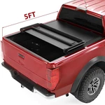 Tonneau Cover 5FT Tri-fold 2019-2024 Ford Ranger Xlt Pickup Truck Bed W/led. Fixed Price $147.99.