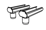 Ind 356A0011 Bakflip Drain Caps (2). Fixed Price $13.85.