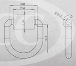 Pacific Cargo DR062 Forged D-ring. Fixed Price $23.08.