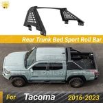 For Toyota Tacoma 16-23 Carbon Steel Rear Trunk Bed Roll Bar Headache Chase Rack. Fixed Price $629.98.