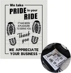 100PCS Paper Floor Mats For Cars, Disposable White Automotive Kraft. Fixed Price $46.13.