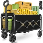 Wagons Carts Foldable Collapsible 360LBS, Folding With Whee.... Fixed Price $55.35.